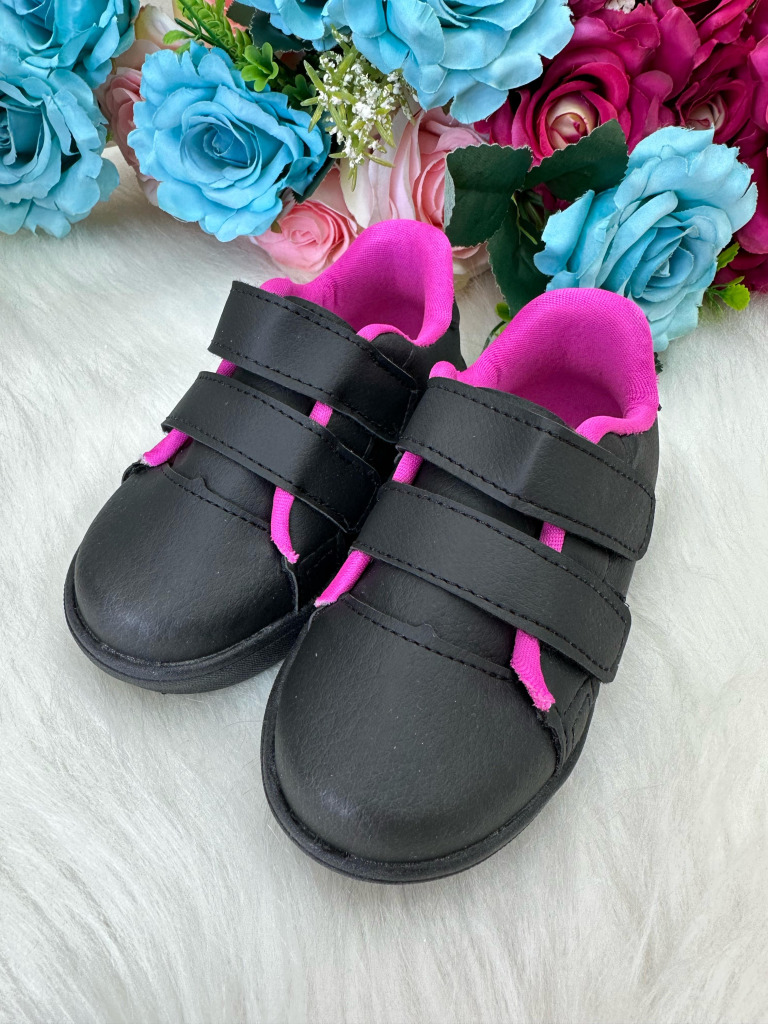 Tenis D Milan Vivi Preto Com Pink