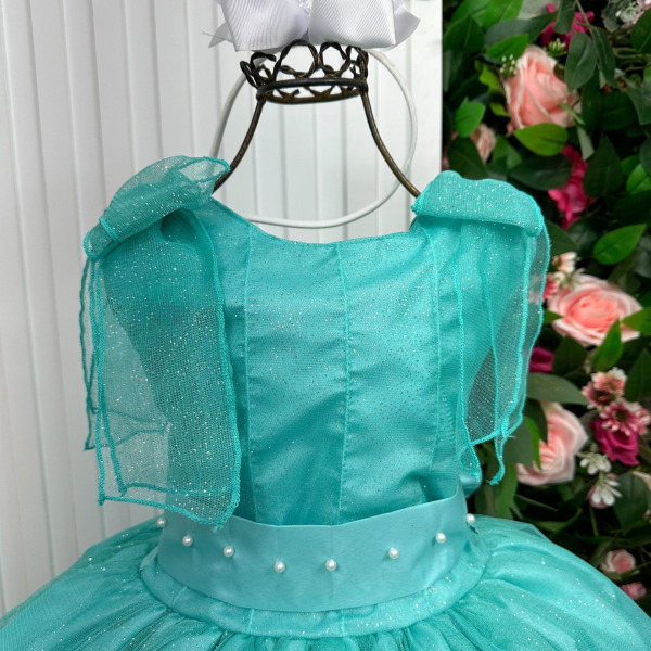 Vestido Marie Longo Mel Verde Tïffany