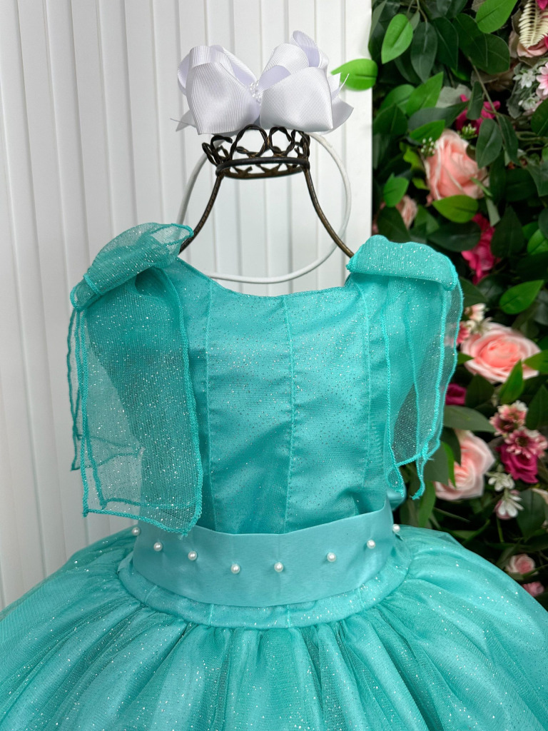 Vestido Marie Longo Mel Verde Tïffany
