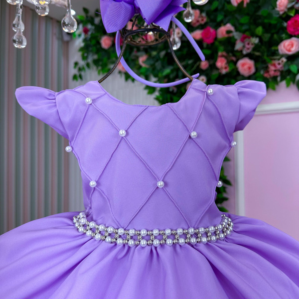 Vestido Ysa Kids Francine Lilas