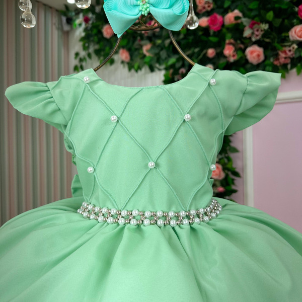Vestido Ysa Kids Francine Verde Oliva
