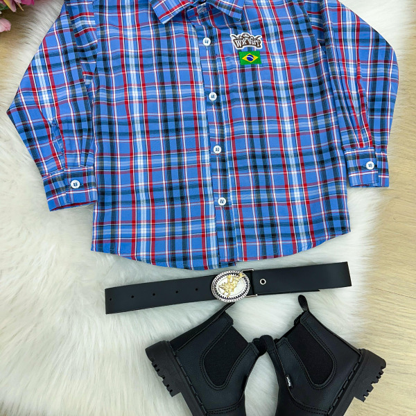 Camisa Junina Miss Cherry Rodeio Thomas