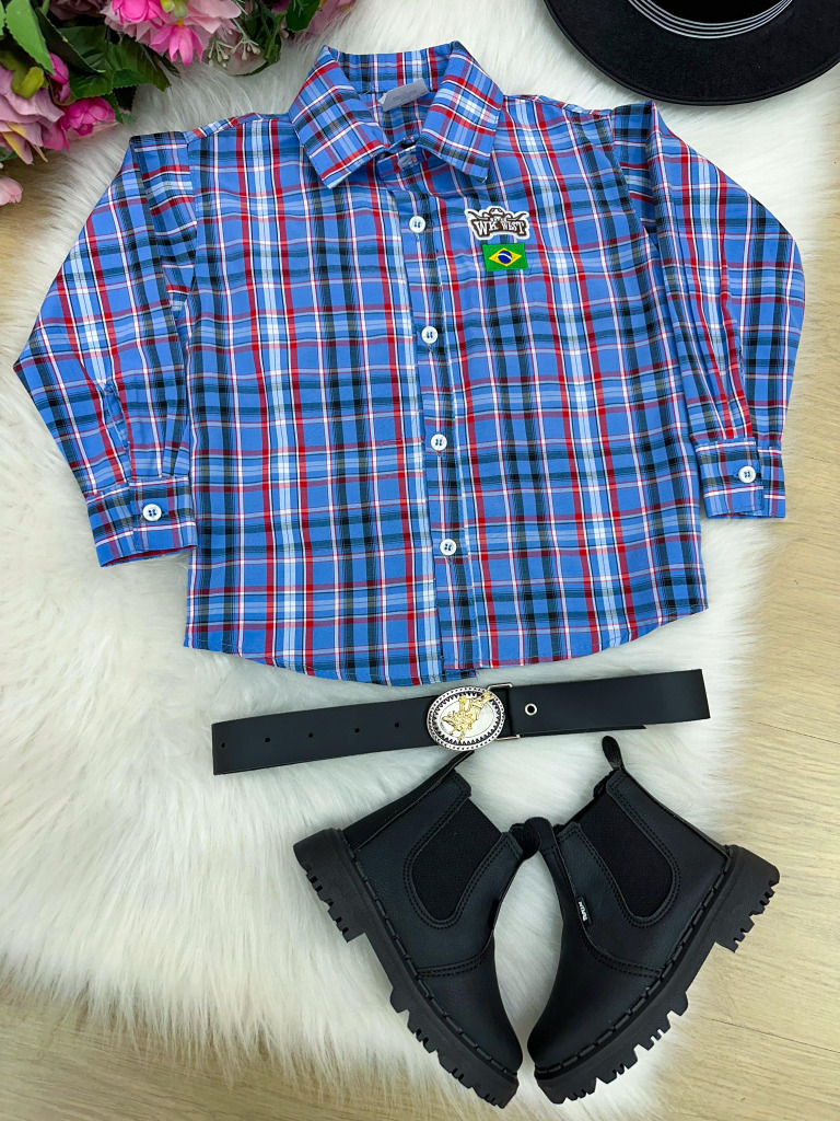 Camisa Junina Miss Cherry Rodeio Thomas