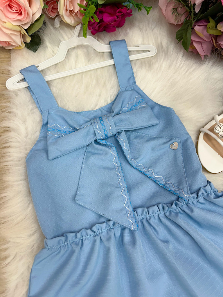 Vestido Blogueirinha Lola Azul Bebe