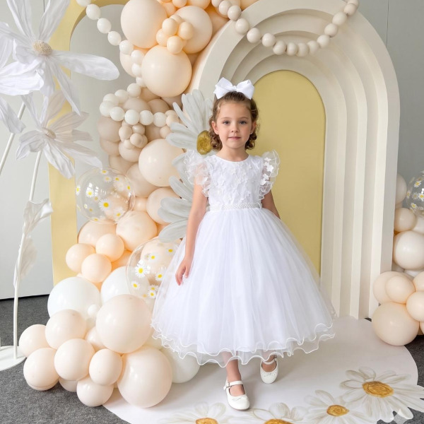 Vestido Menina Bonita Angelie Branco