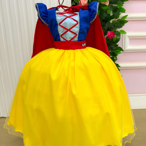 Fantasia/ Vestido Mini Miss Longo Princesa Maça