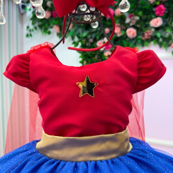 Fantasia/ Vestido Mini Miss Menina Da Justiça