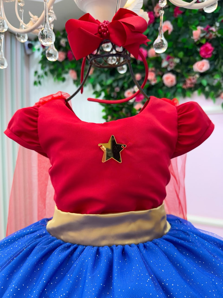 Fantasia/ Vestido Mini Miss Menina Da Justiça