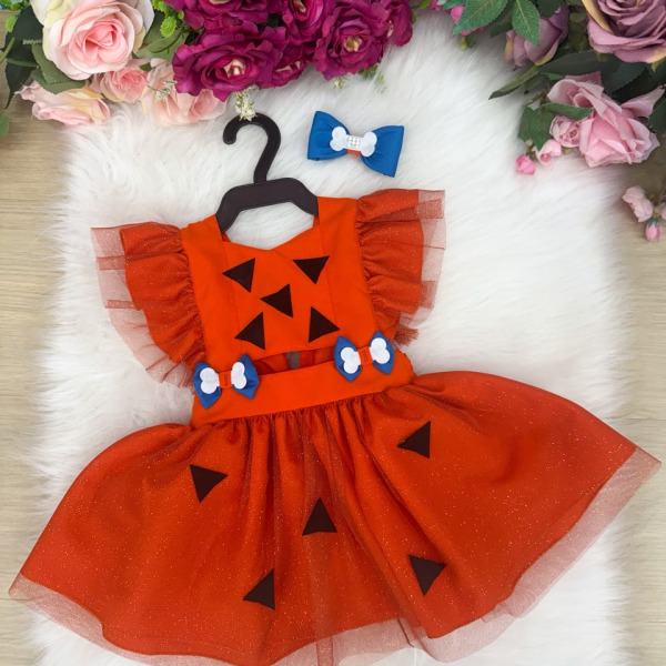 Romper/Vestido Princesa Belli Pequena Pedrita