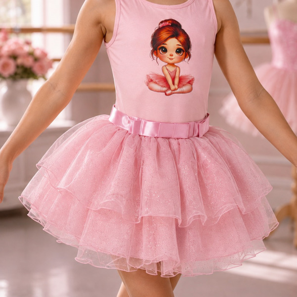 Conjunto Blogueirinha Bailarina Rosa Modelo 2